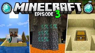 The Minecraft DIAMONDS & LOOT hunt! | Let's Play Minecraft Survival Ep.3