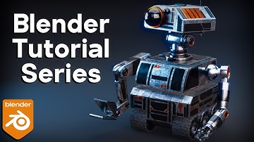 Sci-Fi Construction Robot - Blender Tutorial Series (Course Trailer)