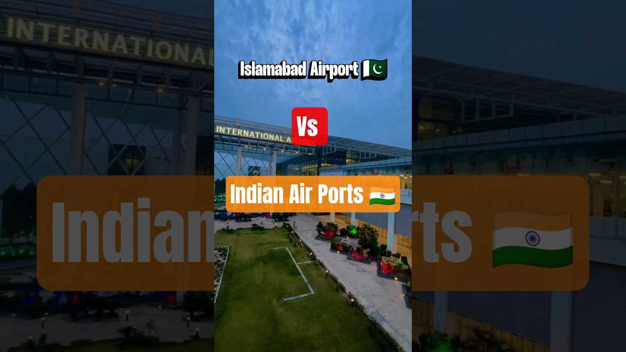 India vs Pakistan Airports:Which One Wins ? 🏆✈️ #trending #shorts #pakistan