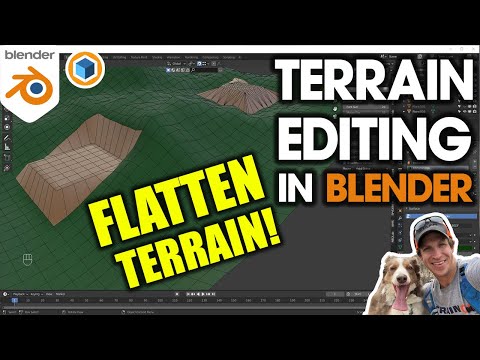 Modeling Terrain in Blender - How to FLATTEN TERRAIN!