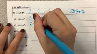 CCSS6 – Unit 4 part 1 – Lesson 1 – Exponents