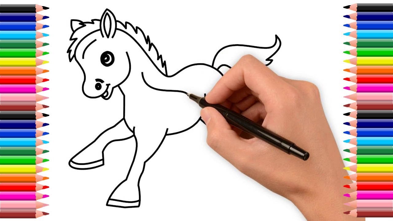 Como dibujar un caballo | Dibujo de caballo | como dibujar un caballo