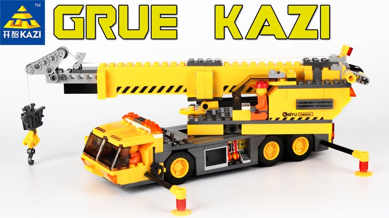 Glat hvis du kan ækvator Kazi construction crane kaiyu KY8045 lego city bangood - YouTube