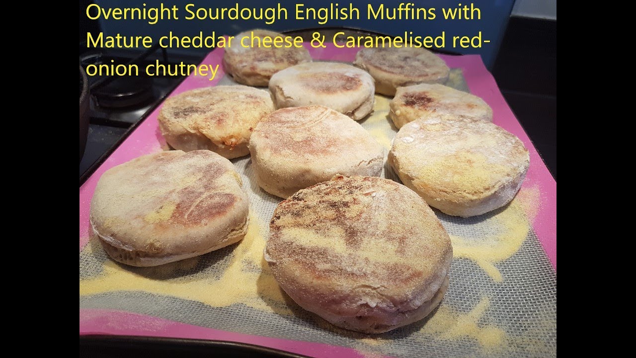 Video taster Sourdough English Muffins Stove Top with mature