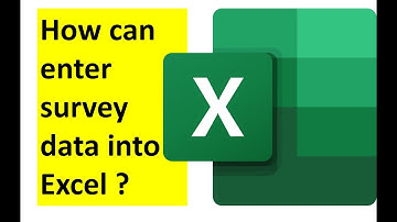 How to enter survey data into excel ? II Microsoft Excel II