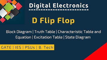 D Flip Flop | Date Flip Flop | Digital Electronics | Gate, ESE, DMRC, RRB JE, ISRO | Myacademy