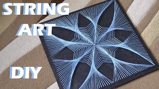 how to: STRING ART FLOWER | TUTORIAL | timelapse + RUS sub