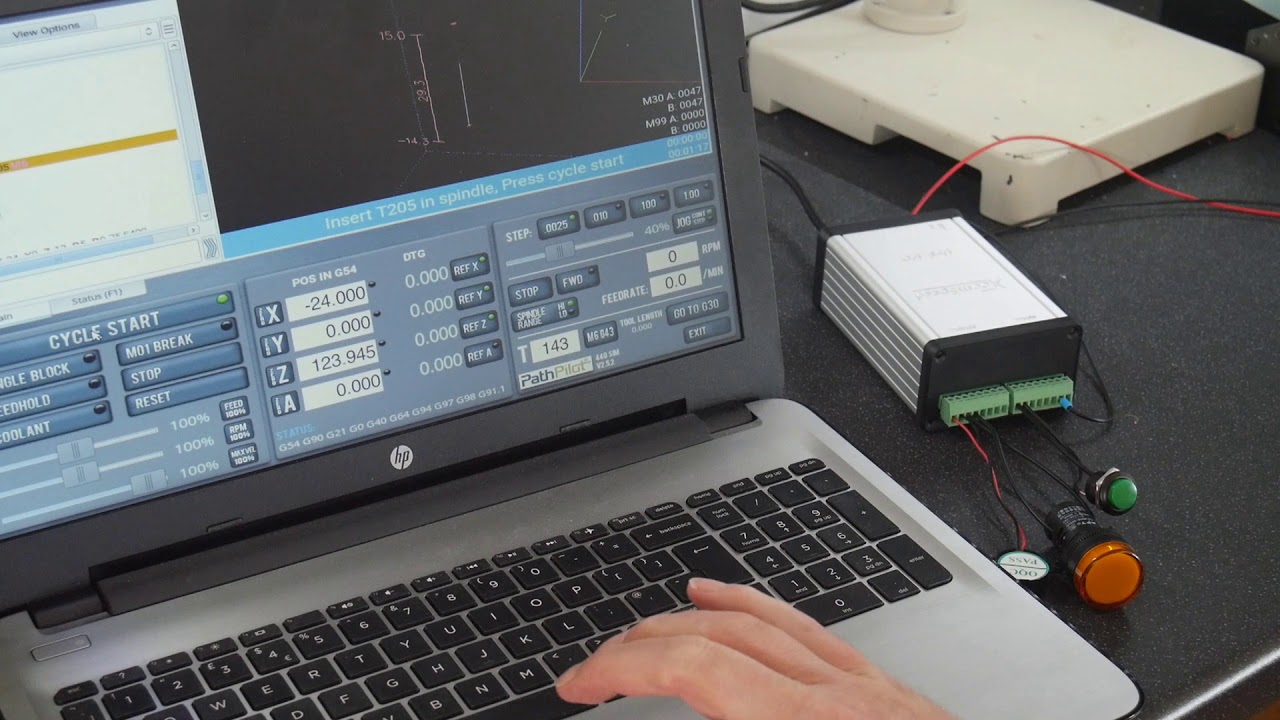 Enhanced I/O module for Tormach's PathPilot - YouTube