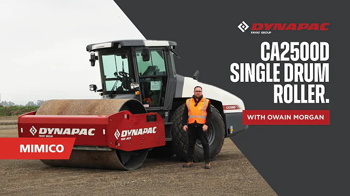 Dynapac CA2500D Single Drum Roller | Walkaround With Owain Morgan | Compaction & Paving | MIMICO NZ