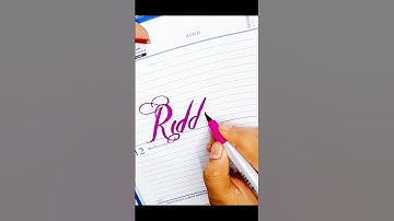 "Riddima" Cursive Handwriting🙂 #shorts #viral #trending #cursivewriting #calligraphy #lettering