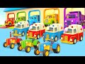 Las aventuras de la ambulancia vehculos de servicio dibujos animados de coches infantiles