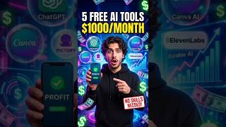 Top 5 FREE AI Tools That Can Make You Money in 2026 🚀#AITools #AI2026 #ChatGPT #CanvaAI #Pictory