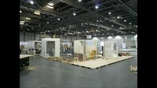 Exhibition stand construction time-lapse photos
