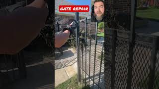 iron gate repair #shorts #diy #welding #fence