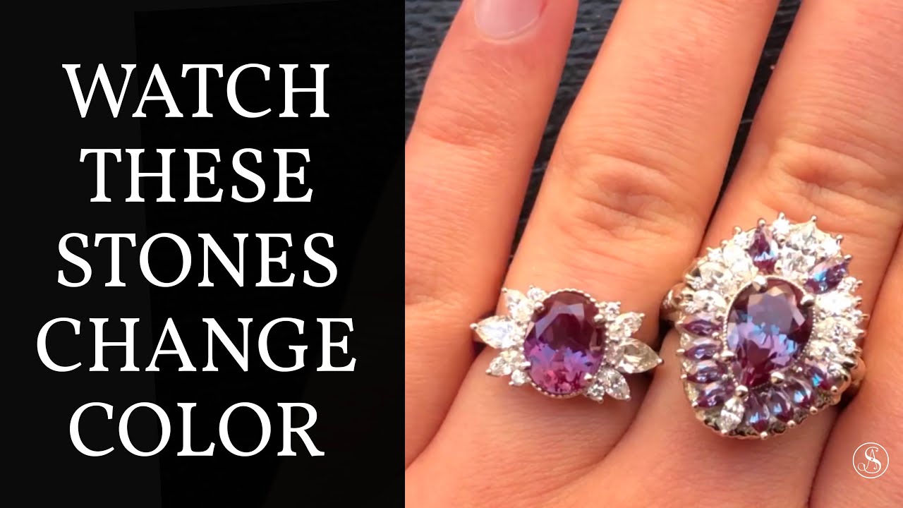 Alexandrite Color Change Video: Gemstones Changing Colors Under