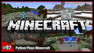 Python Plays Minecraft || New Igloo Structure! End Monument! || Minecraft Survival PC (15w43a) [#92]