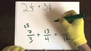 Add Fractions (Mixed Numbers) With Unlike Denominators Part 2