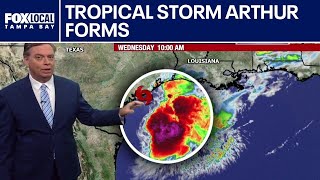 Tropical Storm Arthur develops in Gulf