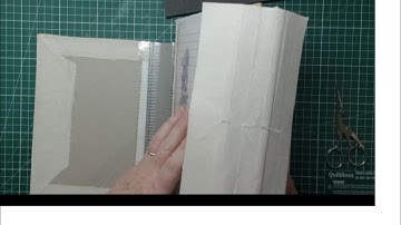 Floral Junk Journal: part 3 - sewing in the signatures using book cloth