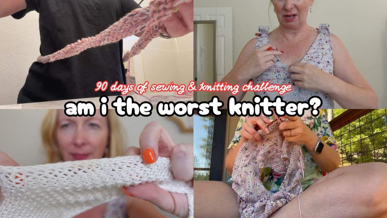 My Secret Knitting Fails Revealed! 🧶 A Sewist Tries Knitting - YouTube