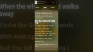 The God Who Stays • Matthew West #christianmusic #lyrics