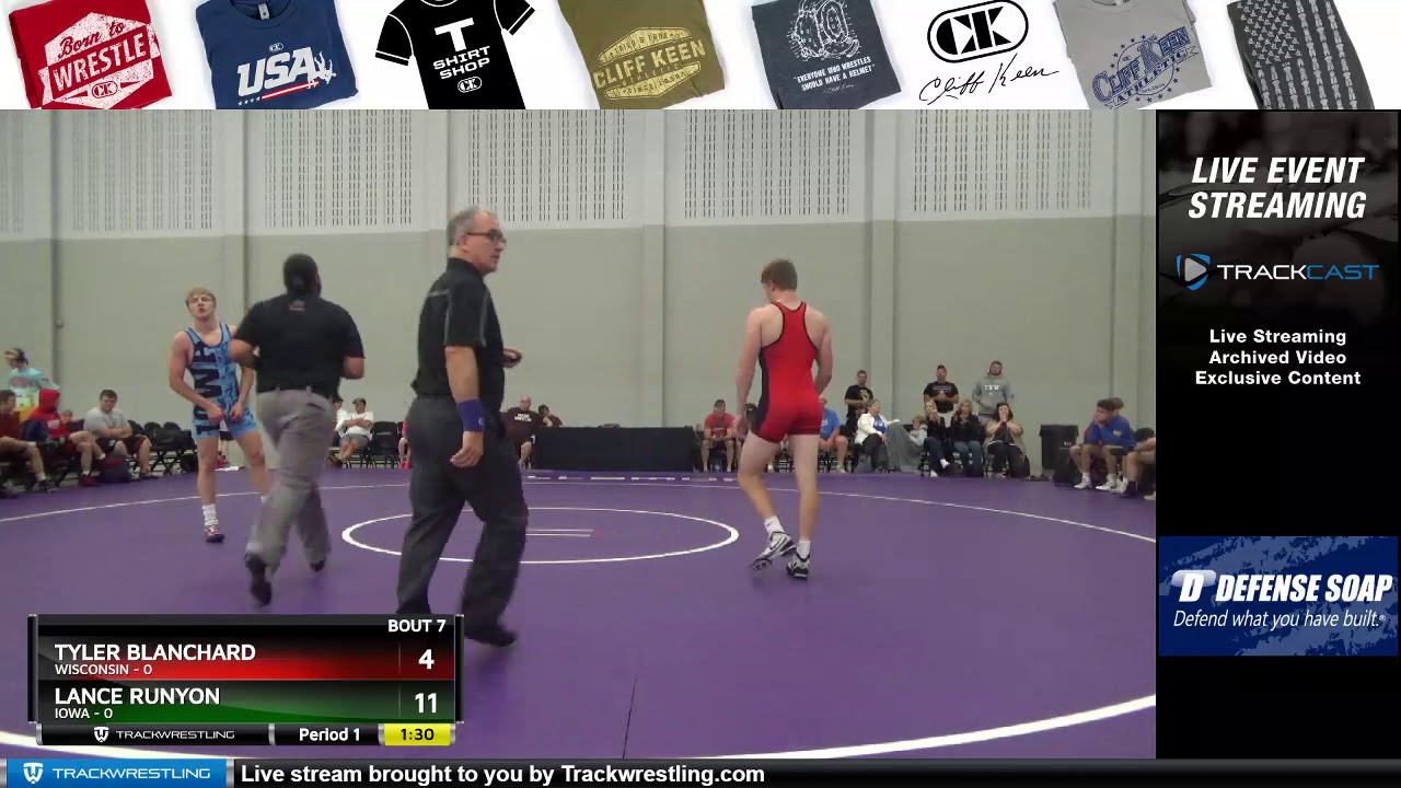Mat 18 170 Tyler Blanchard Wisconsin Vs Lance Runyon Iowa YouTube