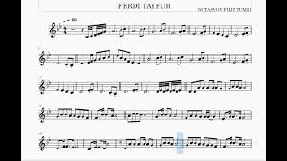HATIRAN YETER- FERDİ TAYFUR -KEMAN NOTALARI