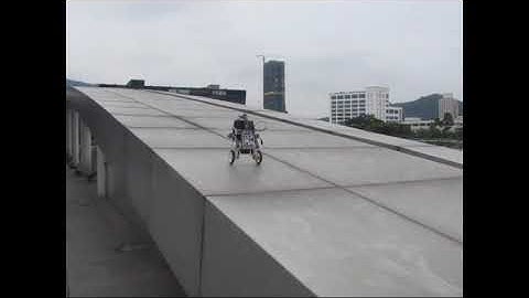 Android Two Wheel Balancing Robot Climbing Test 1