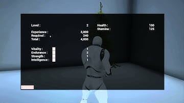 Unreal 4 Prototypes - Level Up Menu Test