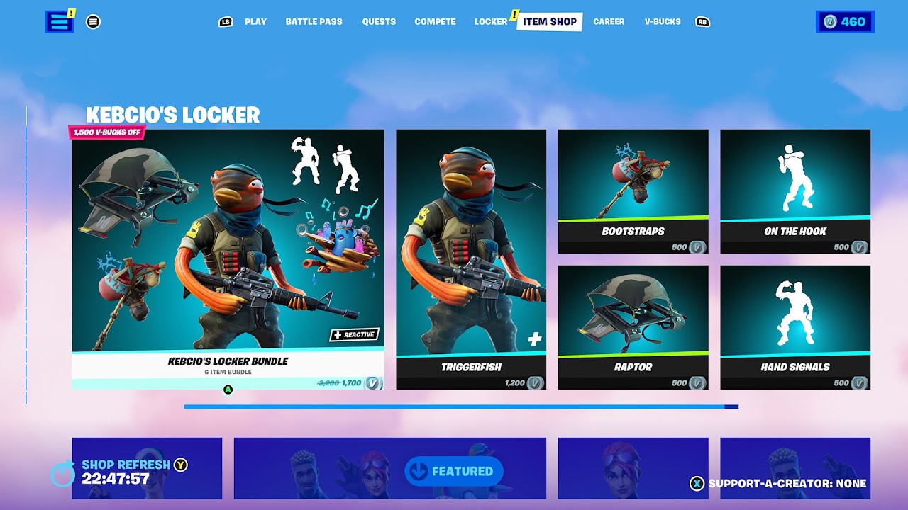Fortnite Item Shop, June 21st 2023 *NEW* KEBCIO’S LOCKER BUNDLE WITH