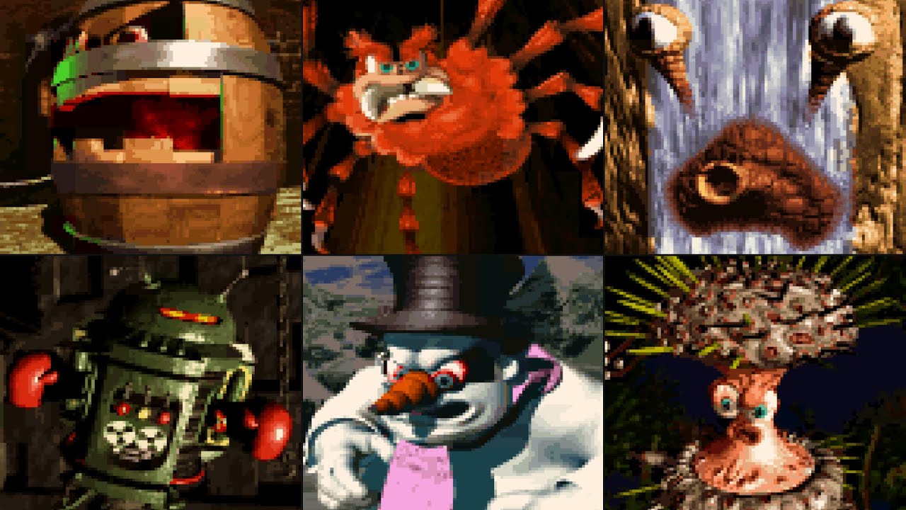 スーパードンキーコング3 ボス戦集【ノーダメージ】