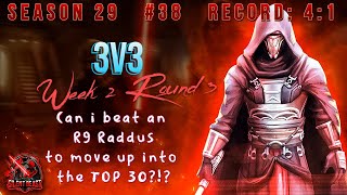Can I beat an R9 Raddus to move up into the Top 30? (GI vs GAS)  #SWGOH #GA #3v3