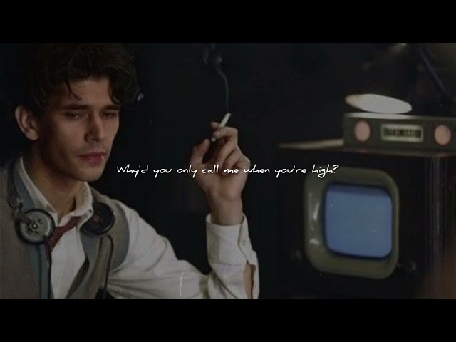 Artic Monkeys - Why'd you only call me when you're high? (Slowed & Reverb) [With Lyrics] class=