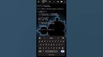 Code Mandelbrot set in less than a minute on your phone
