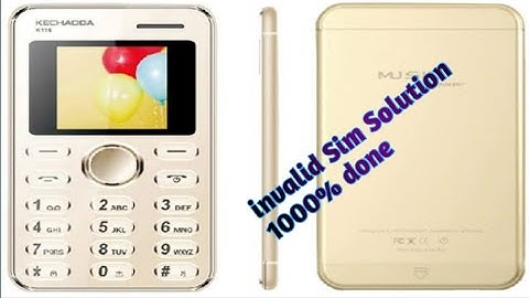 kechaoda k116 plus invalid sim solution 2019