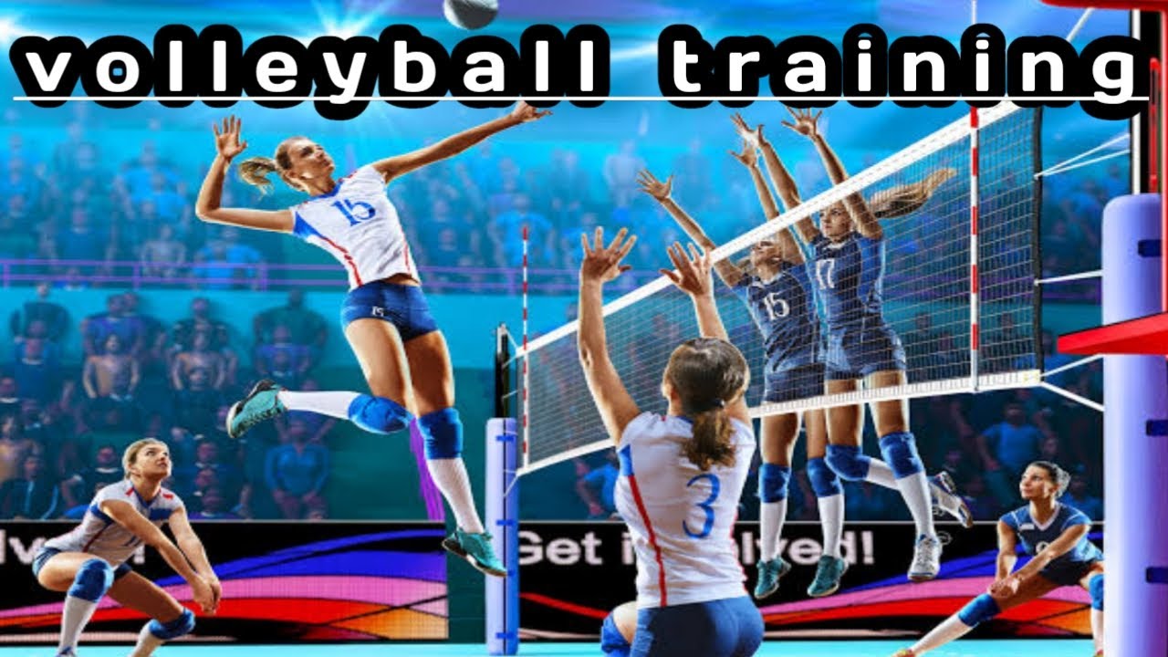 Women volleyball preparation before match YouTube