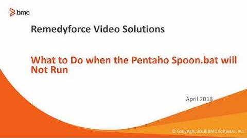 Pentaho Spoon Bat Will Not Launch