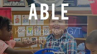 Kindergarten GT Identification