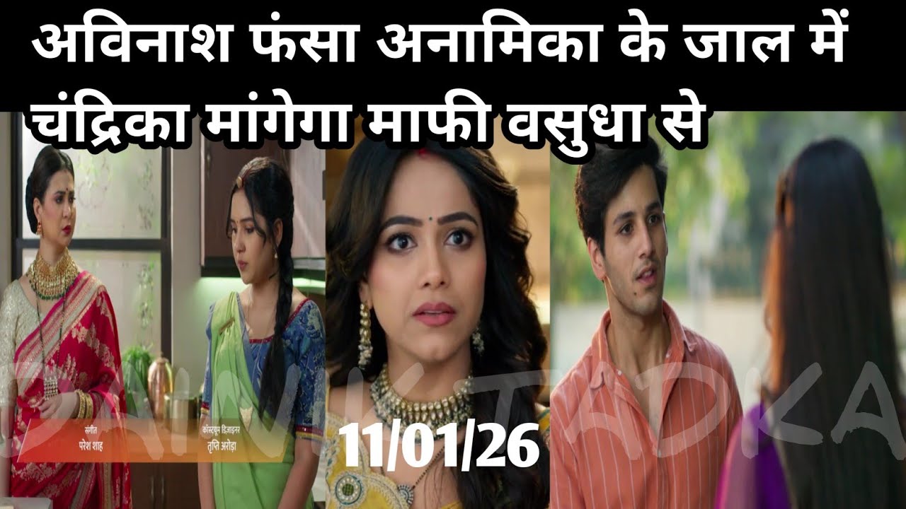 VASUDHA SERIAL TWIST अविनाश फंसा अनामिका के जाल में चंद्रिका मांगेगा माफी वसुधा से