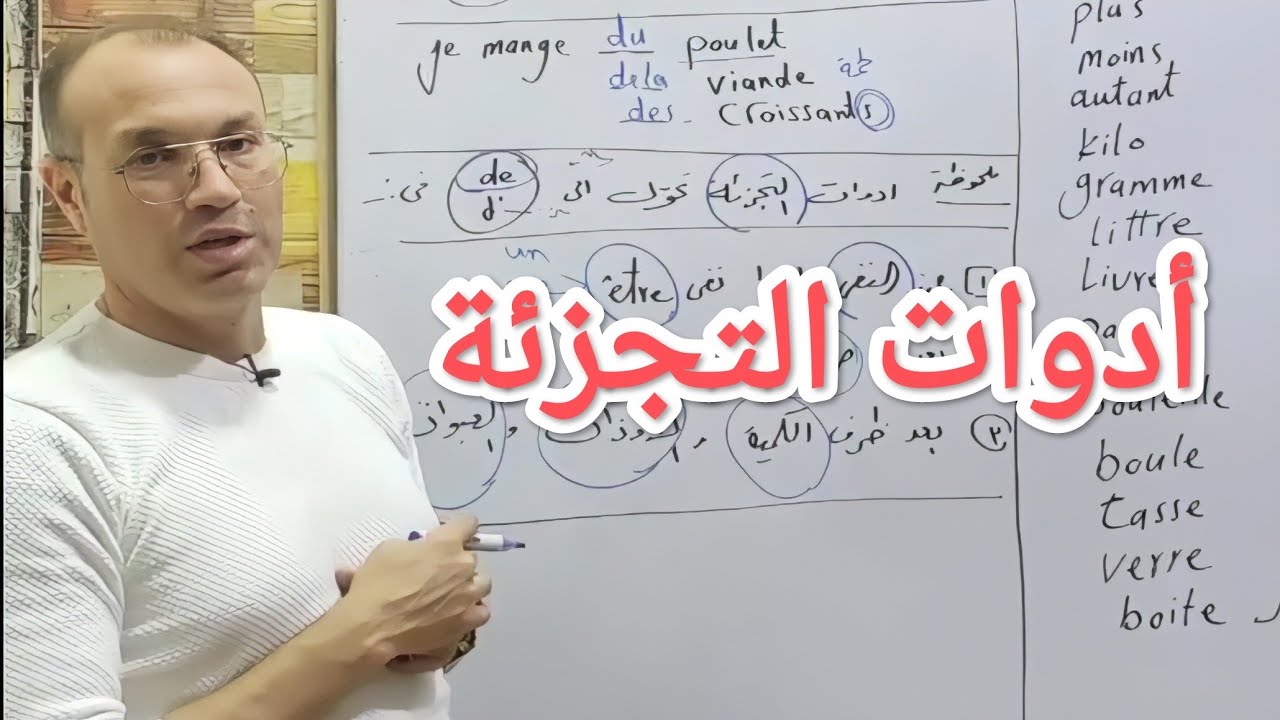 شرح درس ( أدوات التجزئة) للصف الثالث الثانوى فى اللغة الفرنسية. | Les articles partitifs.