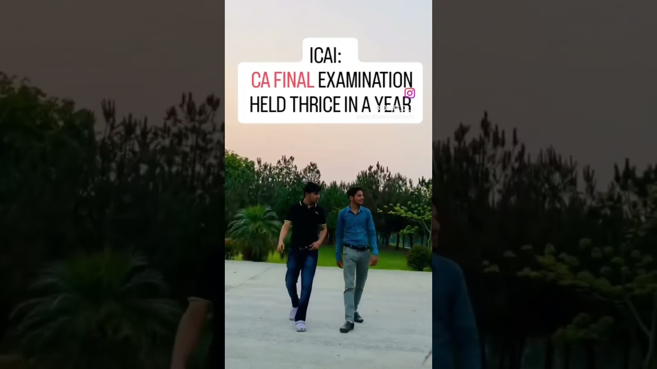 SCAM 😲 CA FINAL  EXAM  WILL BE HELD THRICE  IN YEAR  