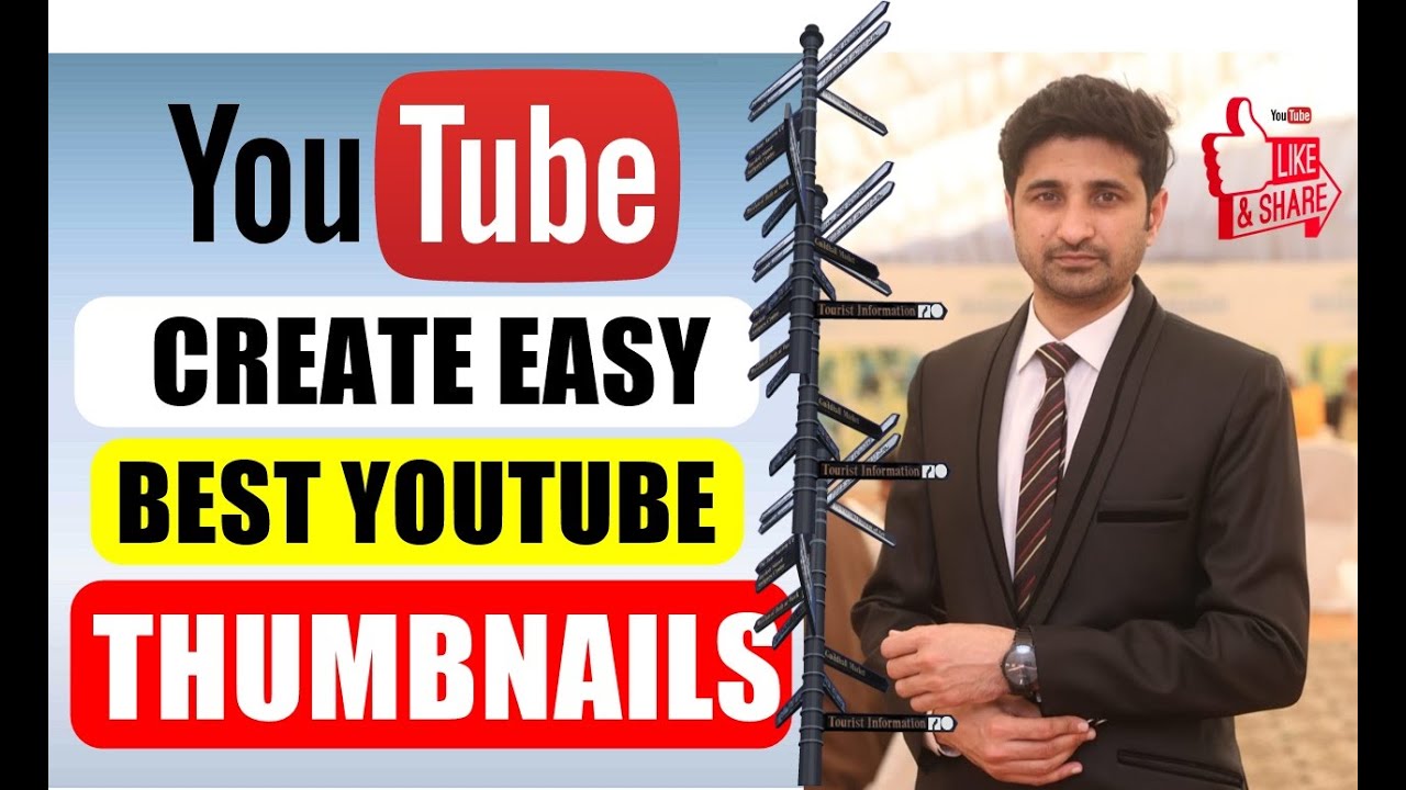 How to make very easy and quick youtube thumbnail 2021
