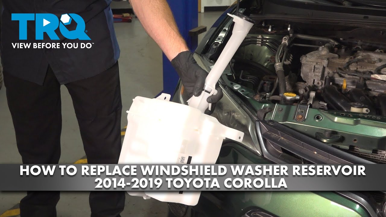 How to Replace Windshield Washer Reservoir 2014-2019 Toyota Corolla