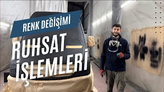 Araç Renk Değişimi İçin Ruhsat İşlemleri Nasıl Oluyor ? | Sungur Polyurea Vlog.2 @hikmetday4789