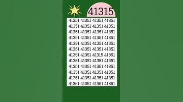 How fast did you locate the hidden 41315? #puzzle #eymath #viral