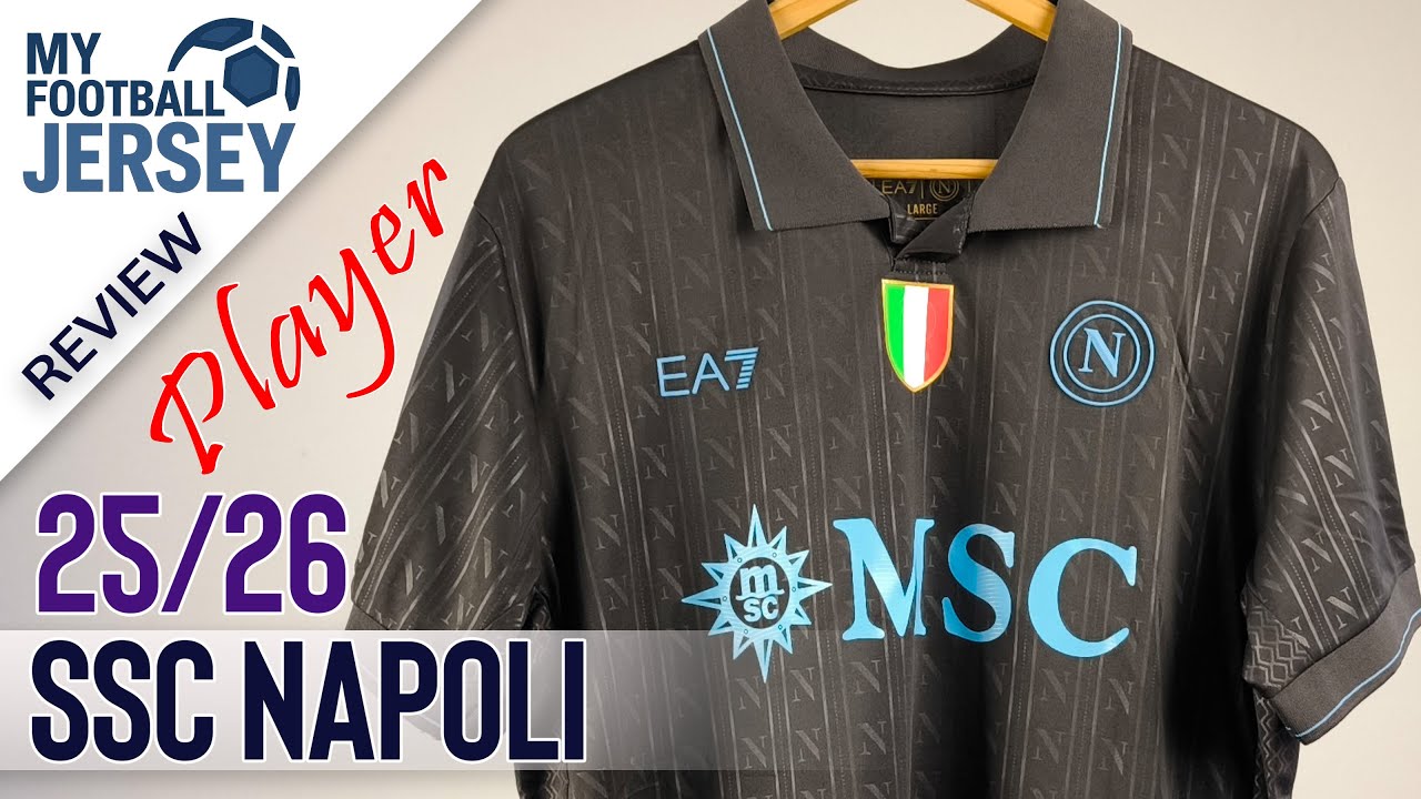 SSC Napoli 3rd 25-26 HØJLUND 19 SSC Napoli Third Jersey 25/26 (KITSDO) Player Version Review - YouTube