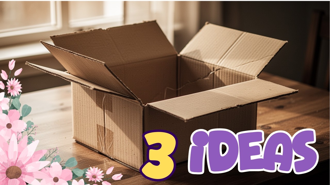 Одна картонная коробка — безграничные возможности для творчества своими руками.