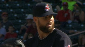 CLE@MIN: Kluber strikes out ten in seven innings