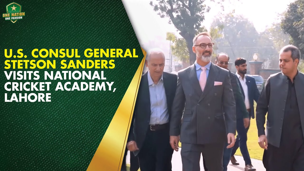 U.S. Consul General Stetson Sanders visits National Cricket Academy, Lahore