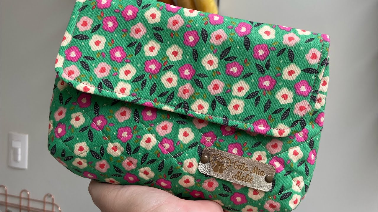 Necessaire Retrô sem viés e sem zíper